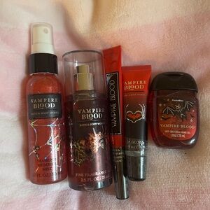 Bath & Body Works Vampire Blood Collection with Red Accents